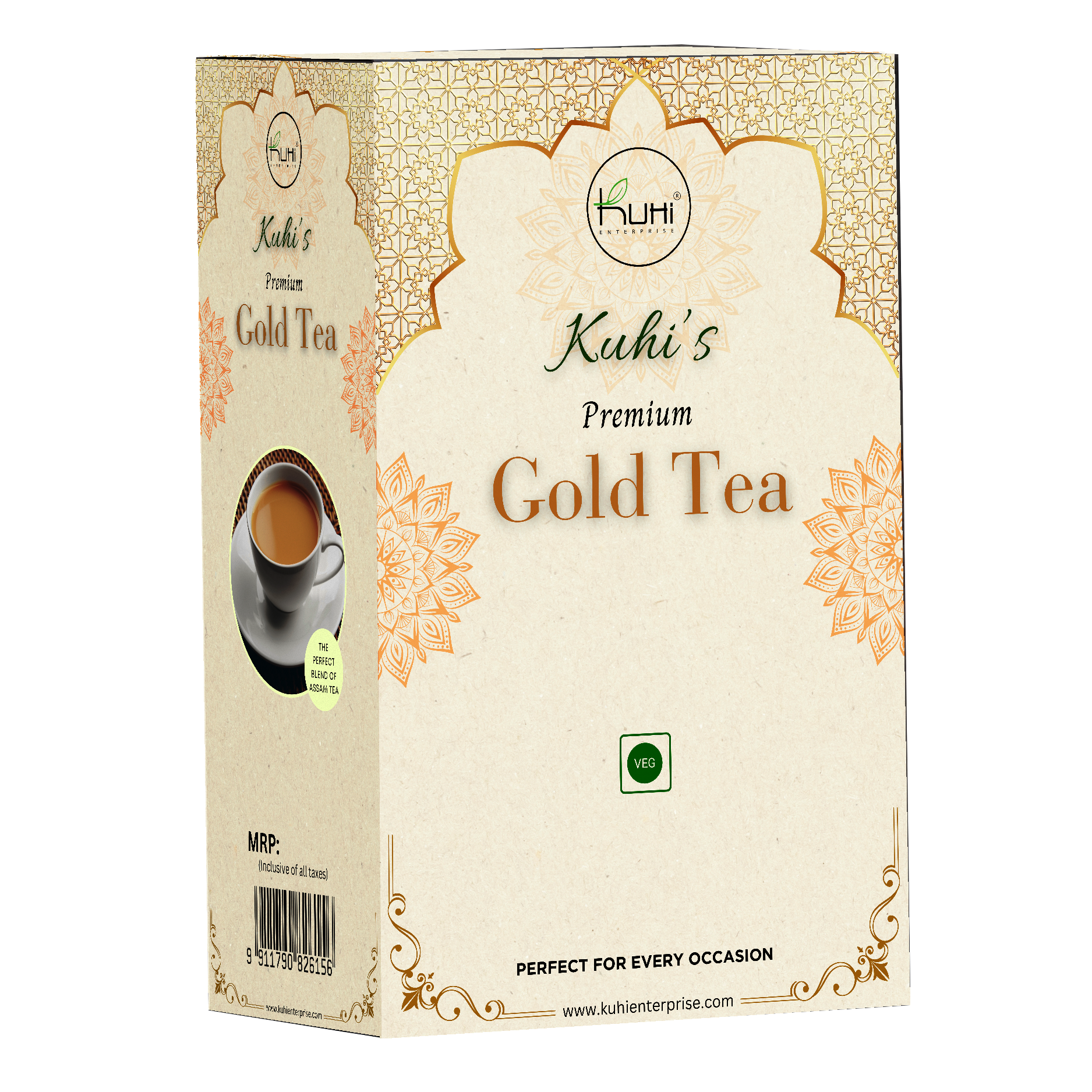 Kuhi Premium Gold Tea 500gm (Pack of 250gm x 2)