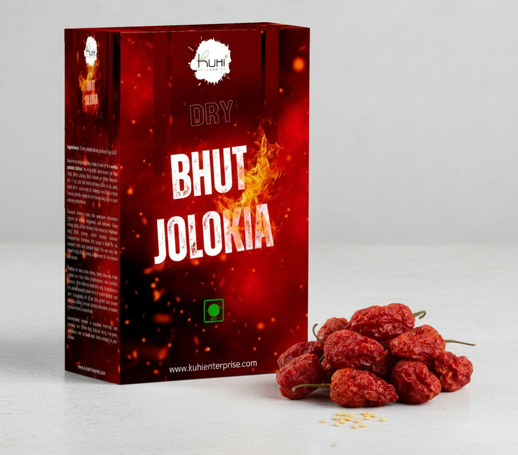 Dry Bhut Jolokia – Naga Mirchi – King Chilli – Dried Ghost Pepper