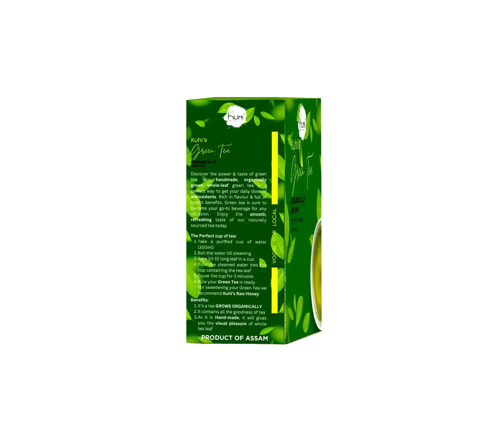 Kuhi Premium Green Tea Pure Loose Leaf - Hand-made Green Tea