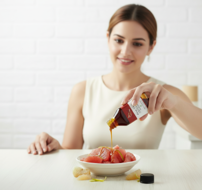 kuhi chilli oil with model